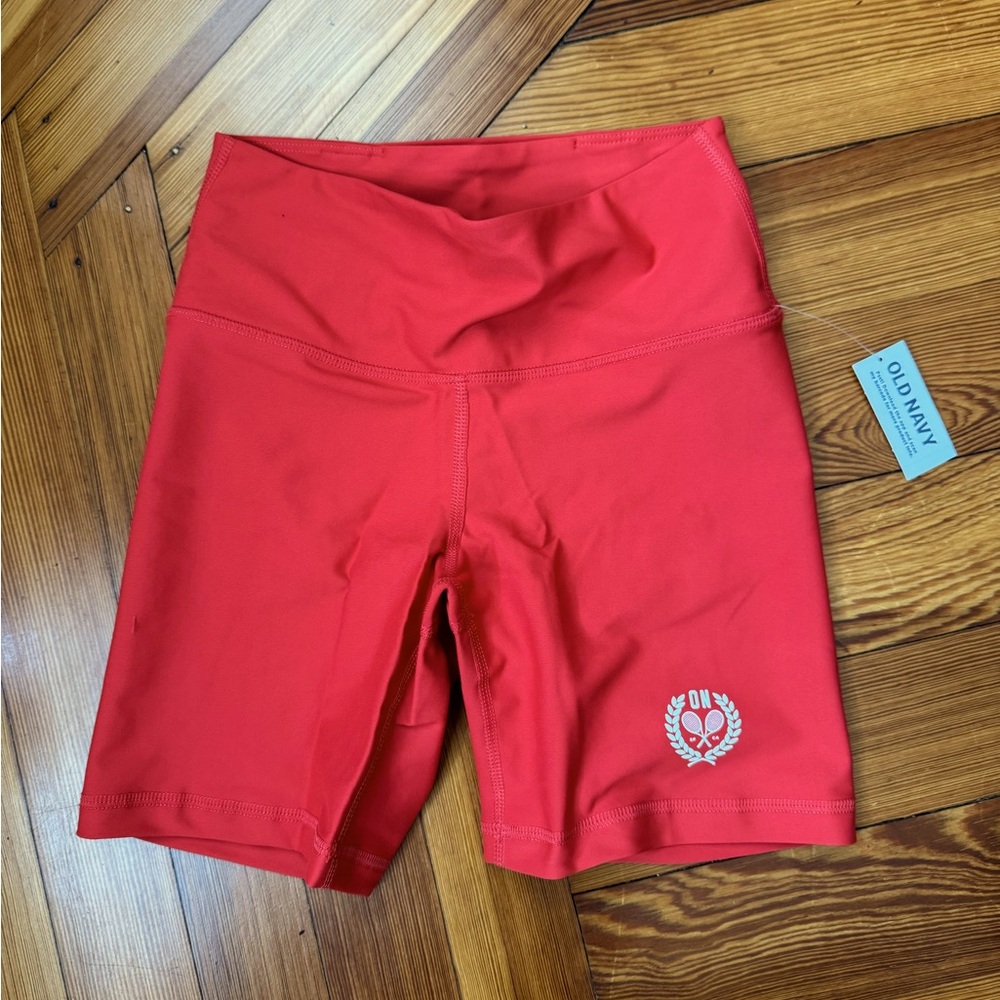 Old Navy Dark Pink PowerSoft Biker Shorts